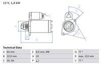 BOSCH 0986025080 Starter