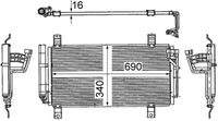 MAHLE AC714000S Kondensator, Klimaanlage