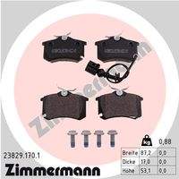 ZIMMERMANN 238291701 Bremsbelagsatz, Scheibenbremse