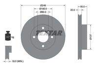 TEXTAR 92104500 Bremsscheibe