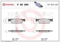 BREMBO P68069 Bremsbelagsatz, Scheibenbremse