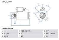 BOSCH 0986023850 Starter