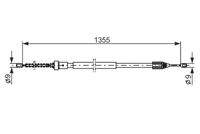 BOSCH 1987482309 Seilzug, Feststellbremse