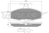 TOMEX Brakes TX10272 Bremsbelagsatz, Scheibenbremse