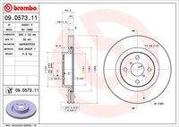 BREMBO 09D57311 Bremsscheibe