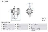 BOSCH 0986049081 Generator