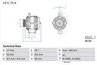 BOSCH 0986049081 Generator