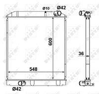 NRF 58442 Kühler, Motorkühlung