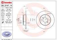 BREMBO 08314714 Bremsscheibe