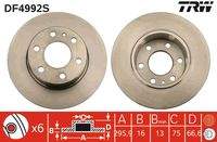 TRW DF4992S Bremsscheibe