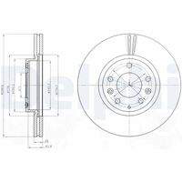 DELPHI BG4255C Bremsscheibe