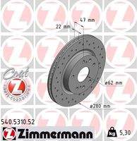 ZIMMERMANN 540531052 Bremsscheibe