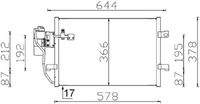 MAHLE AC351000S Kondensator, Klimaanlage