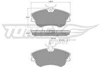 TOMEX Brakes TX1347 Bremsbelagsatz, Scheibenbremse