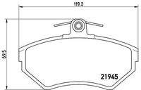 BREMBO P85032 Bremsbelagsatz, Scheibenbremse