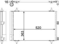 MAHLE AC447000S Kondensator, Klimaanlage