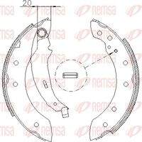 REMSA 419901 Bremsbacke