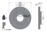 TEXTAR 92138400 Bremsscheibe