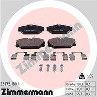 ZIMMERMANN 231721801 Bremsbelagsatz, Scheibenbremse