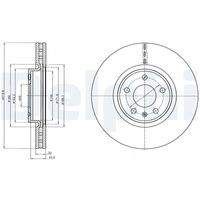 DELPHI BG4346C Bremsscheibe