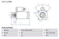 BOSCH 0986025180 Starter