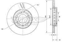 TOMEX Brakes TX7109 Bremsscheibe