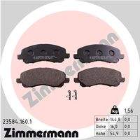 ZIMMERMANN 235841601 Bremsbelagsatz, Scheibenbremse