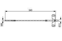 BOSCH 1987482651 Seilzug, Feststellbremse