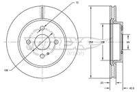 TOMEX Brakes TX7266 Bremsscheibe