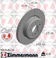 ZIMMERMANN 150348420 Bremsscheibe