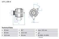 BOSCH 0986047280 Generator