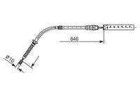 BOSCH 1987482866 Seilzug, Feststellbremse