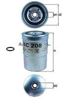 KNECHT KC208 Kraftstofffilter