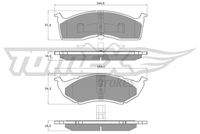 TOMEX Brakes TX1181 Bremsbelagsatz, Scheibenbremse