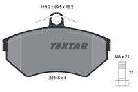 TEXTAR 2194502 Bremsbelagsatz, Scheibenbremse