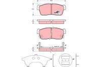 TRW GDB3236 Bremsbelagsatz, Scheibenbremse