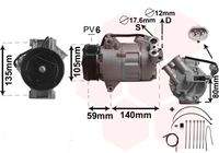 VAN WEZEL 3700K437 Kompressor, Klimaanlage