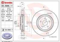 BREMBO 09D98811 Bremsscheibe