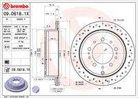 BREMBO 09D6181X Bremsscheibe