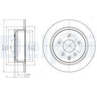 DELPHI BG4108C Bremsscheibe