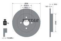 TEXTAR 92156300 Bremsscheibe