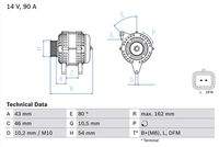 BOSCH 0986049700 Generator