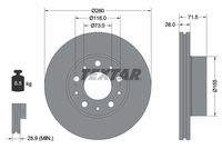 TEXTAR 92286103 Bremsscheibe