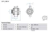 BOSCH 0986048840 Generator