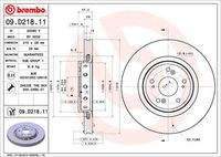 BREMBO 09D21811 Bremsscheibe