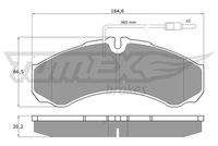 TOMEX Brakes TX11111 Bremsbelagsatz, Scheibenbremse