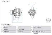 BOSCH 0986049520 Generator