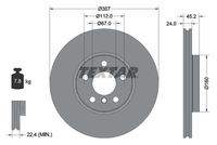 TEXTAR 92283605 Bremsscheibe