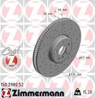 ZIMMERMANN 150298052 Bremsscheibe