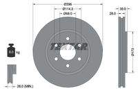 TEXTAR 92199603 Bremsscheibe